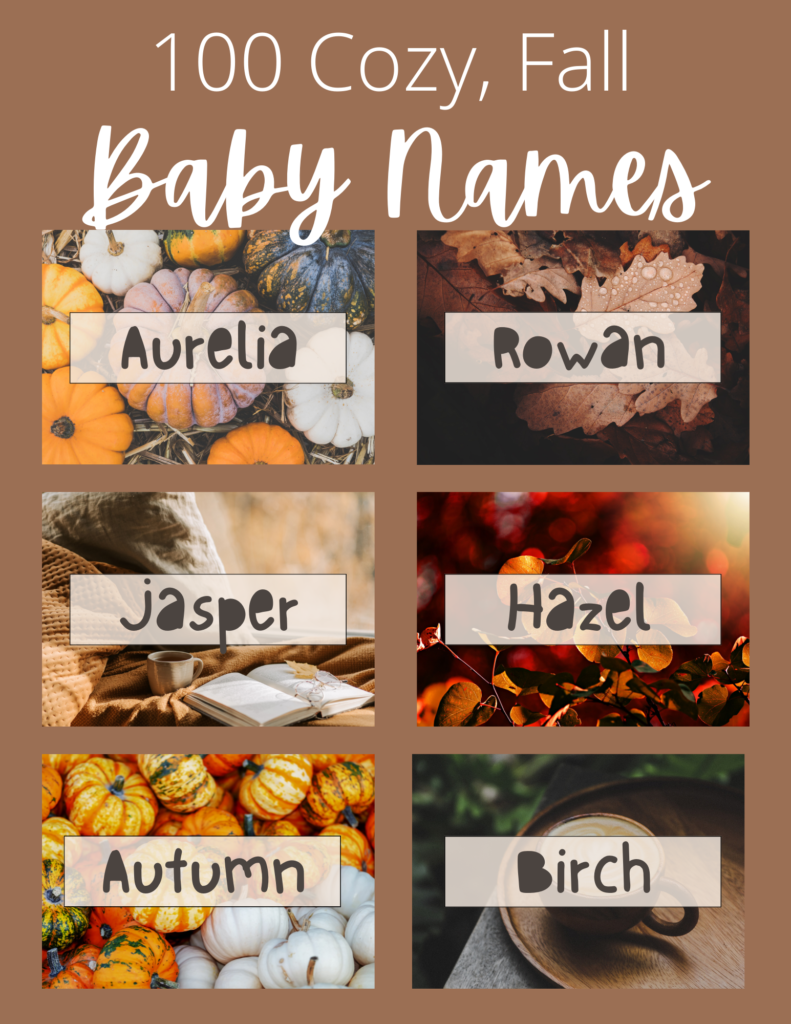 Autumn Inspired Baby Names