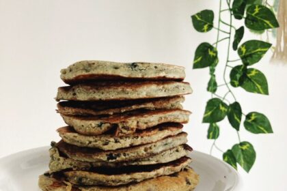 Our Favorite Iron-Rich Blueberry Pancakes (Vegan)