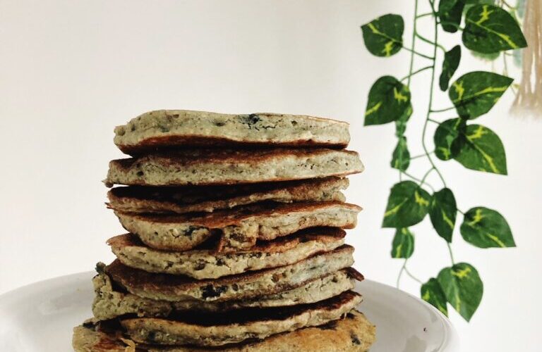 Our Favorite Iron-Rich Blueberry Pancakes (Vegan)