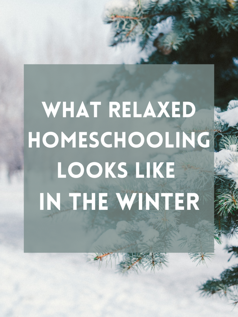 Relaxed Homeschooling in the Winter