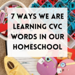 7 Ways We Are Learning CVC Words in Our Homeschool