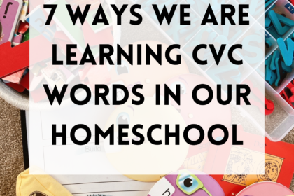 7 Ways We Are Learning CVC Words in Our Homeschool