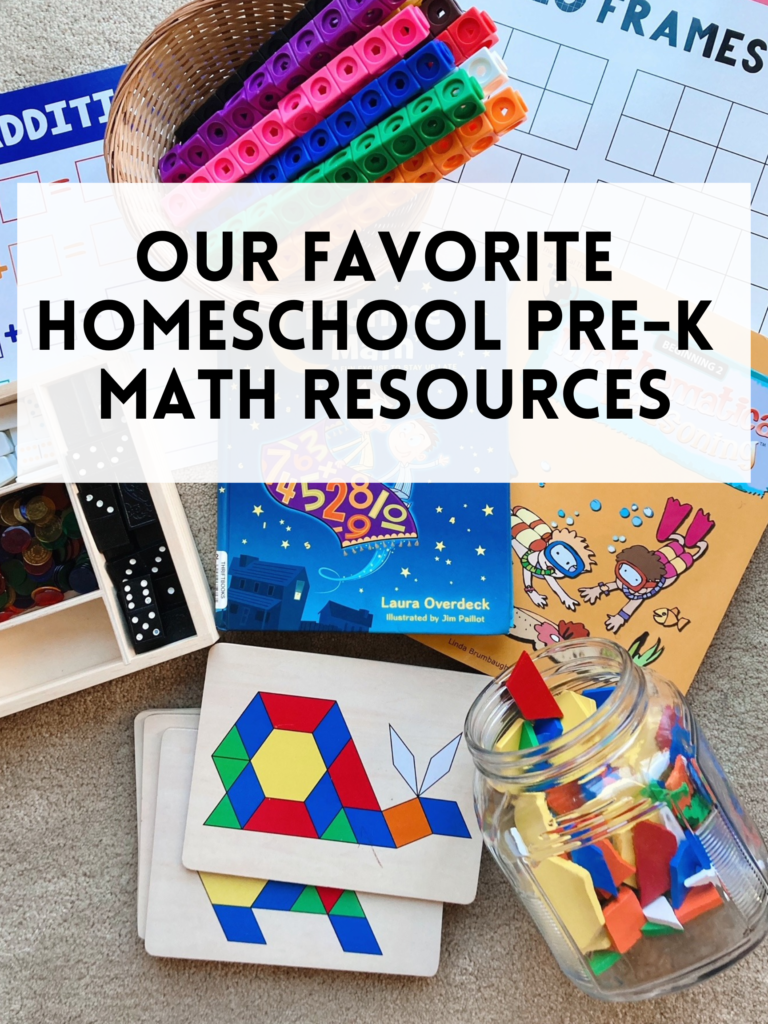 PreK Homeschool Math Resources