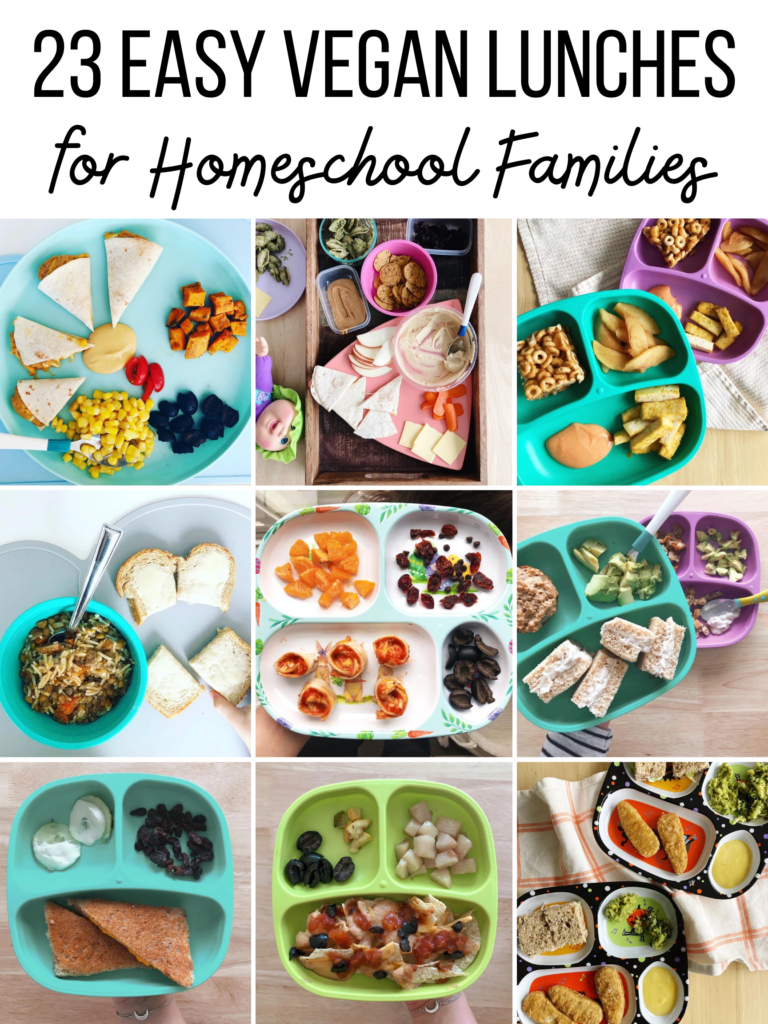 Vegan Homeschool Lunch Ideas