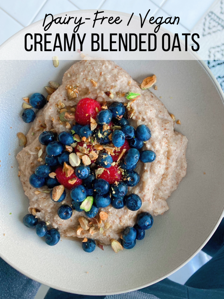 Creamy blended oats