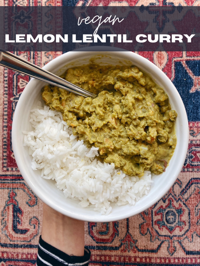 Lemon Lentil Curry (Vegan)