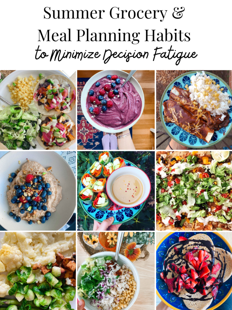 Summer Grocery Habits & Meal Planning to Minimize Decision Fatigue