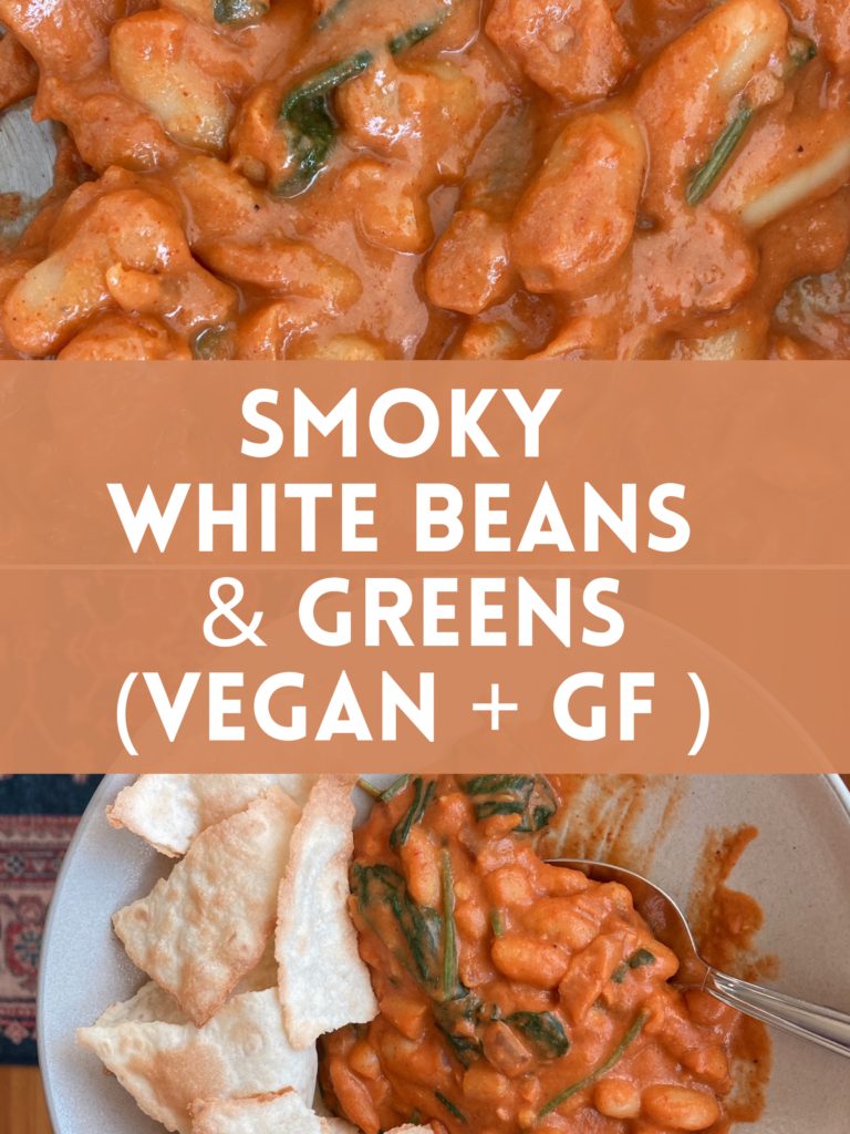 Smoky White Beans & Greens (Vegan, GF)