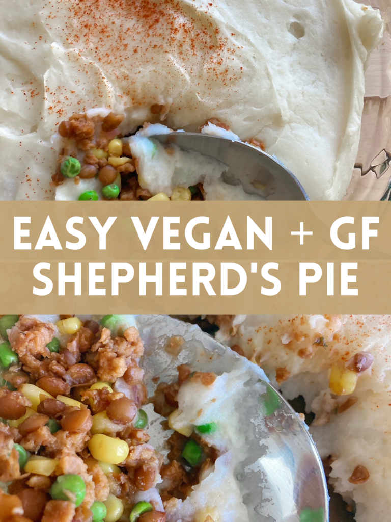 Easy Vegan GF Shepherd's Pie