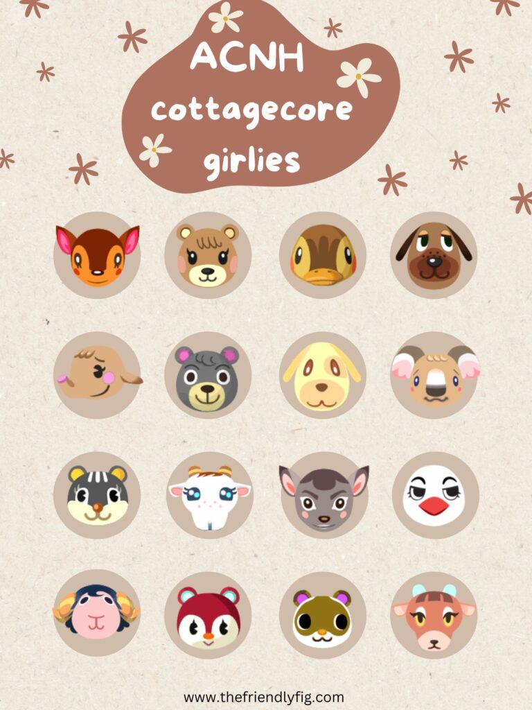 ACNH cottagecore villagers