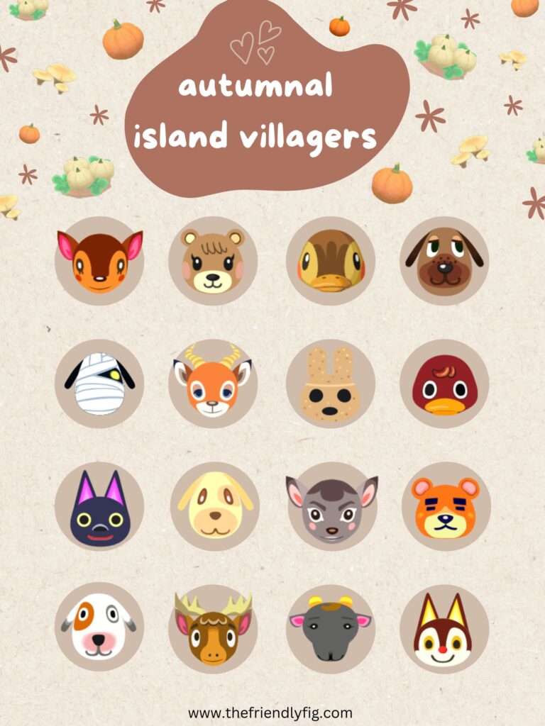 acnh fall island villagers