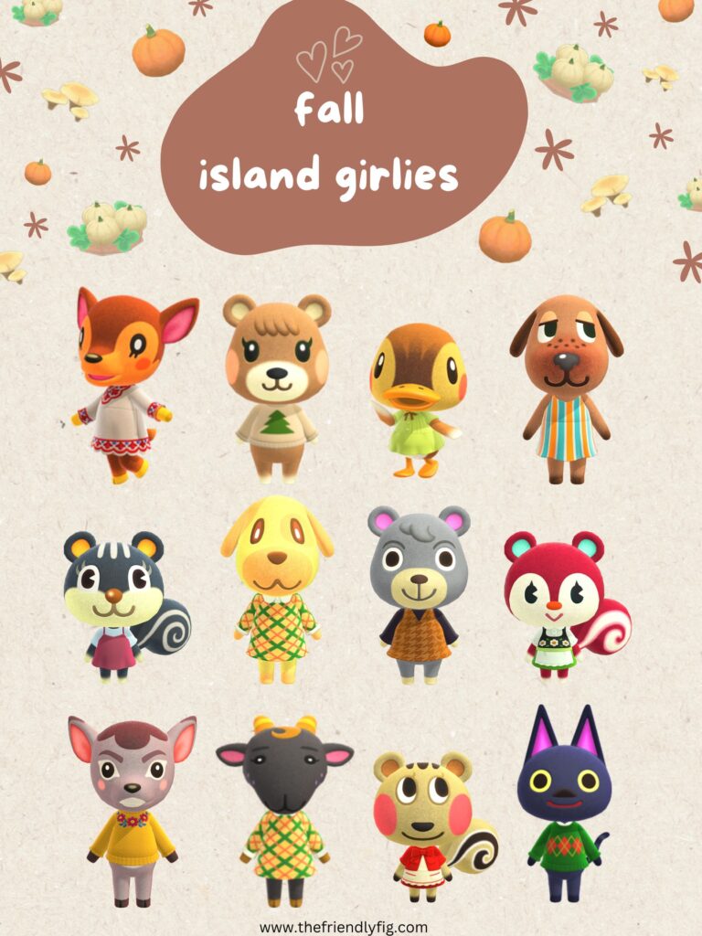 acnh fall island villagers