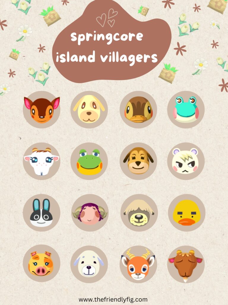 acnh spring island villagers