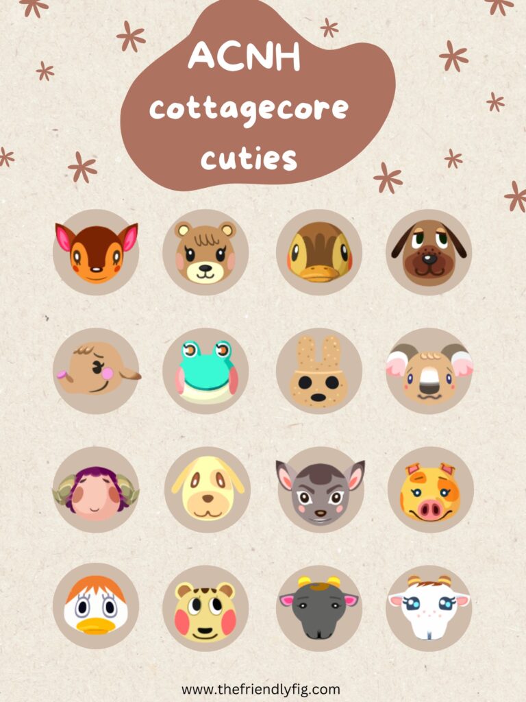 ACNH cottagecore villagers