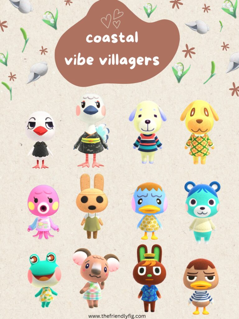 ACNH Coastal Beachy Villagers