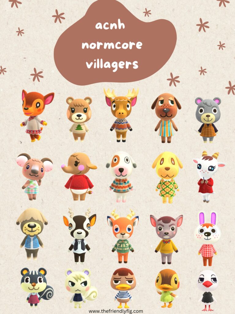 acnh normcore villagers