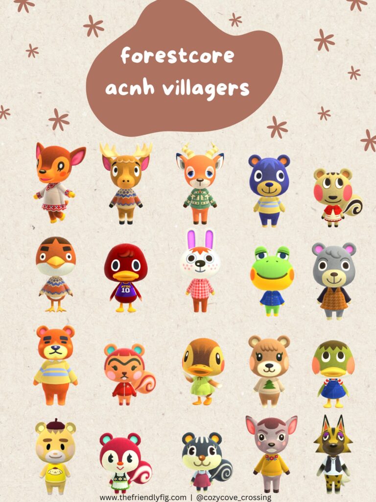 ACNH Forestcore Villagers