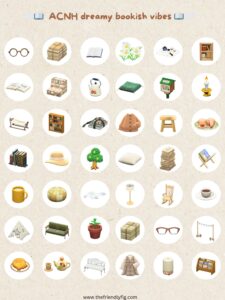 ACNH Bookish Items for Library