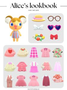 ACNH Alice Style Lookbook