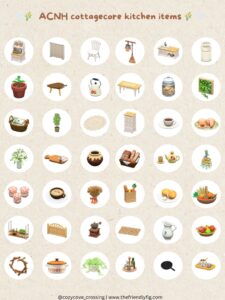 ACNH Cottagecore Kitchen Items