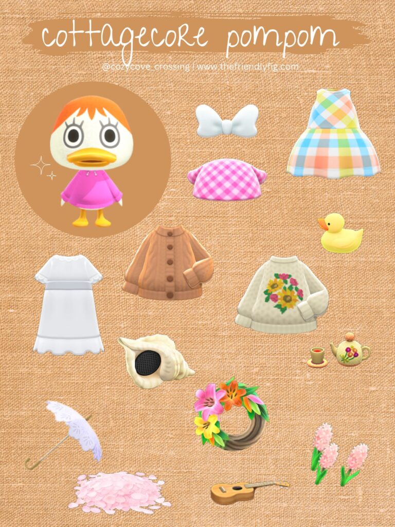 ACNH Pompom Cottagecore Guide