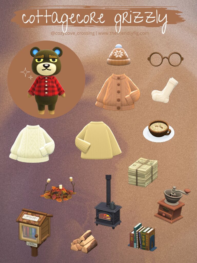 ACNH Grizzly Cottagecore Guide
