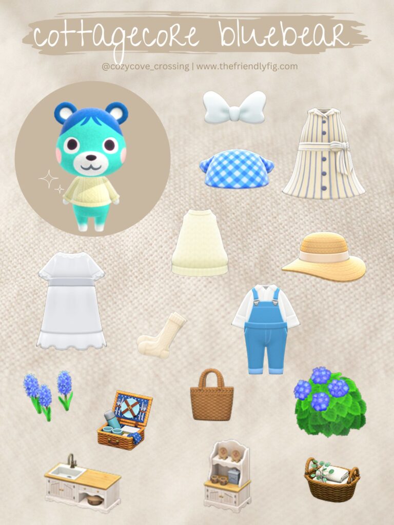 ACNH Bluebear Cottagecore Guide