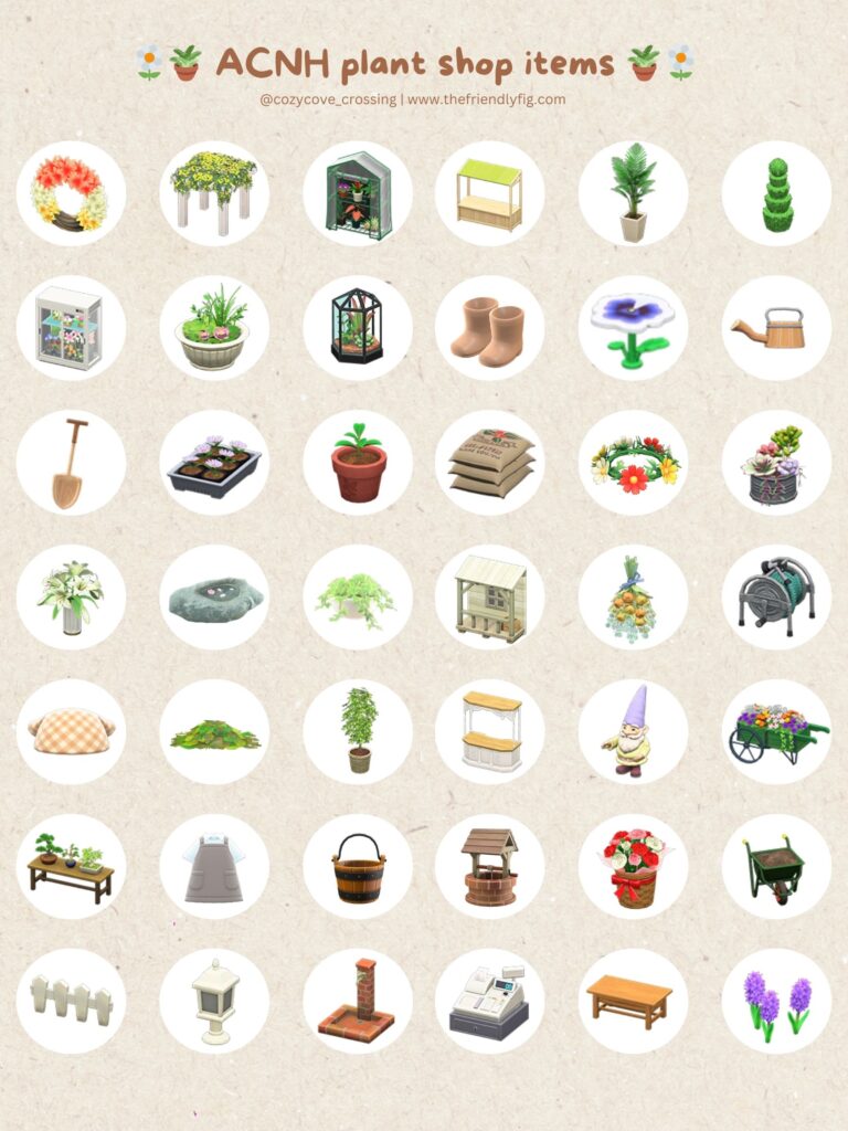ANCH Plant Shop Items and Inspiration