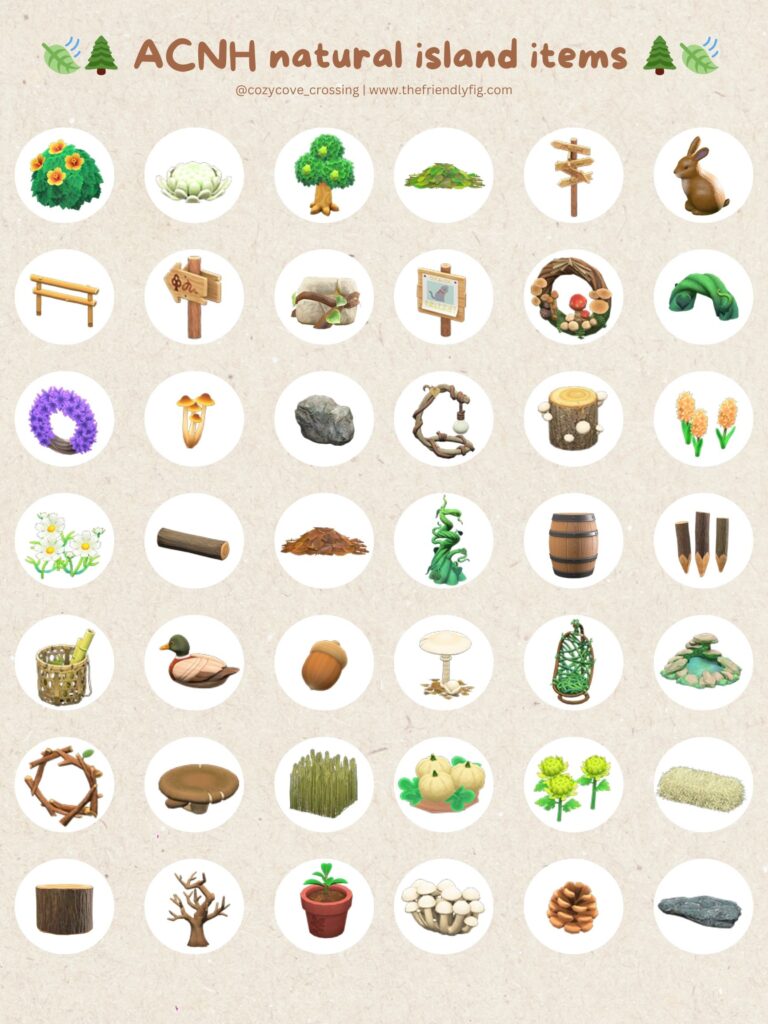 ACNH Natural Island Items