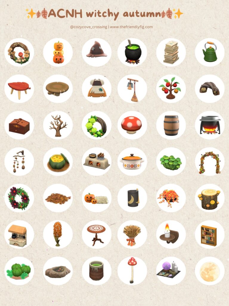 ACNH Witchy Autumn Items