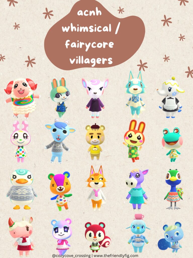 ACNH Fairytale and/or Fairycore Villagers
