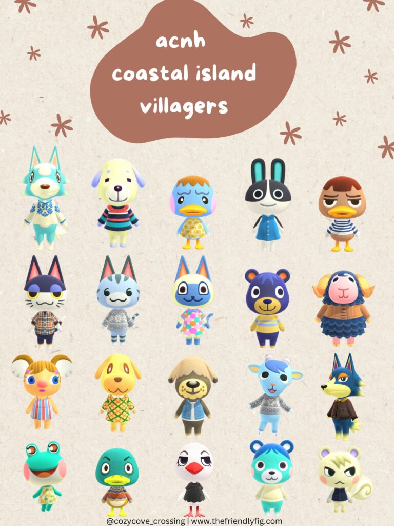 ACNH Coastal Island Villagers