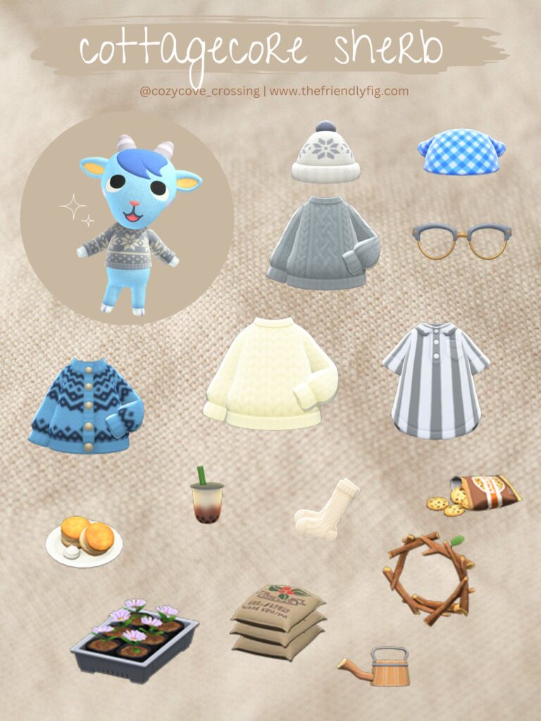 ACNH Sherb Cottagecore Guide
