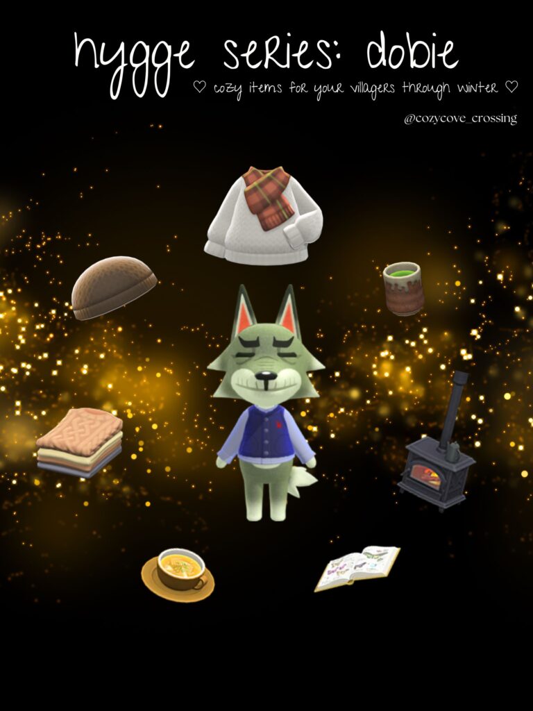 ACNH Villager Gift Guides: Hygge Dobie