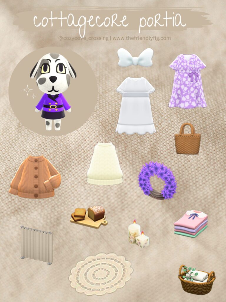 ACNH Portia Cottagecore Guide