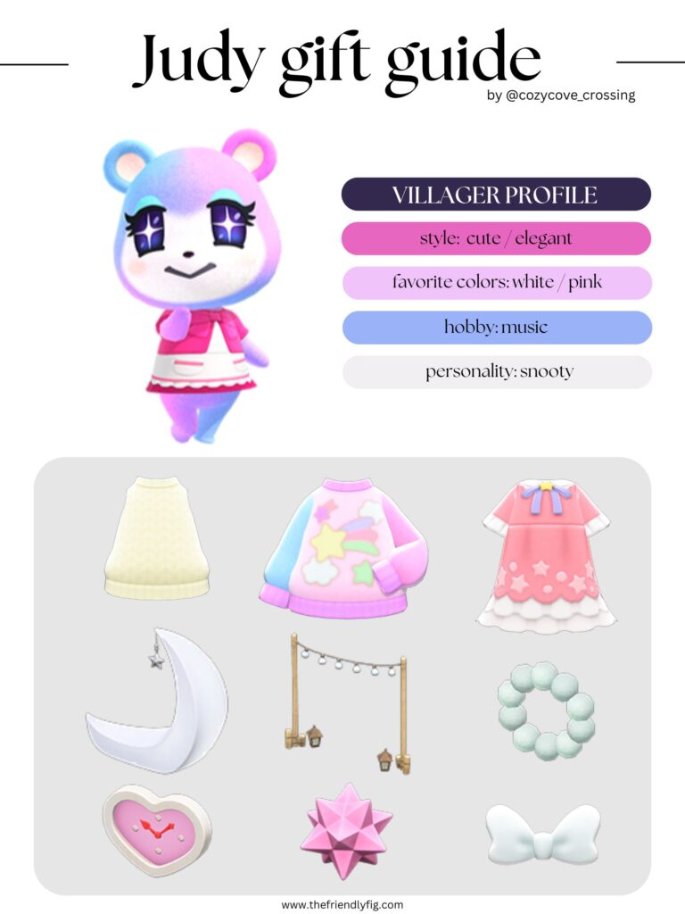 ACNH Villager Gift Guide: Judy