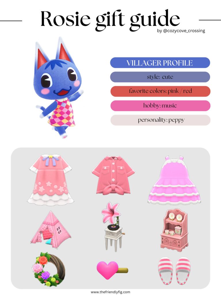 ACNH Villager Gift Guide: Rosie