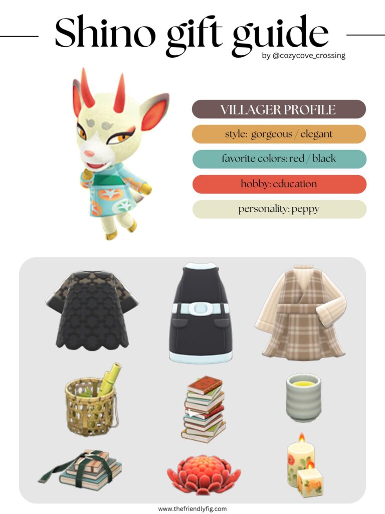 ACNH Villager Gift Guide: Shino