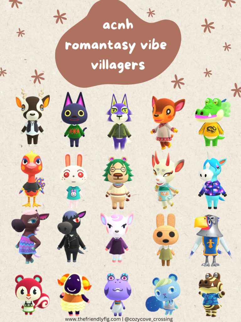 ACNH Romantasy Vibe Villagers