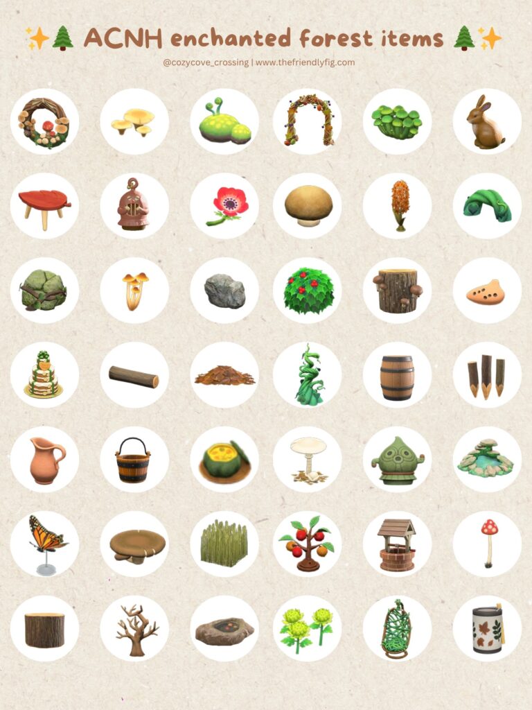 ACNH Enchanted Forest Items