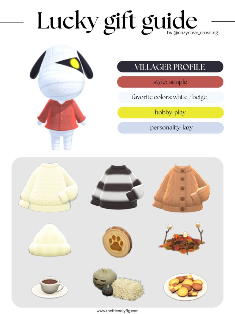 ACNH villager gift guide: Lucky