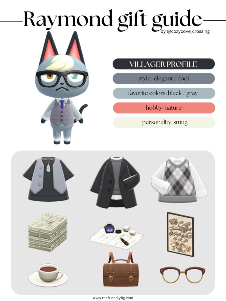 ACNH Villager Gift Guide: Raymond