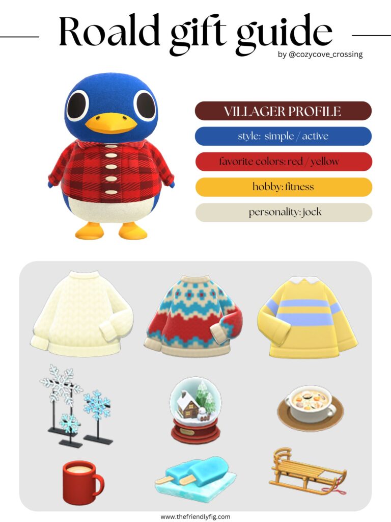 ACNH villager gift guide: Roald