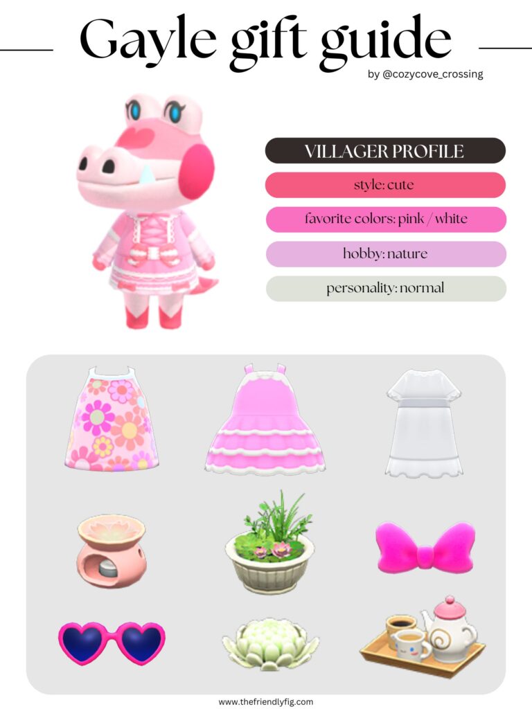 ACNH villager gift guide: Gayle