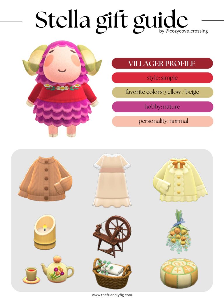 ACNH Villager Gift Guide: Stella