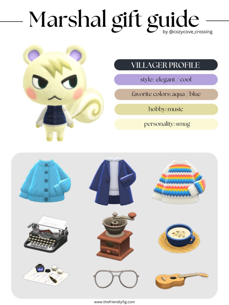 ACNH Villager Gift Guide: Marshal