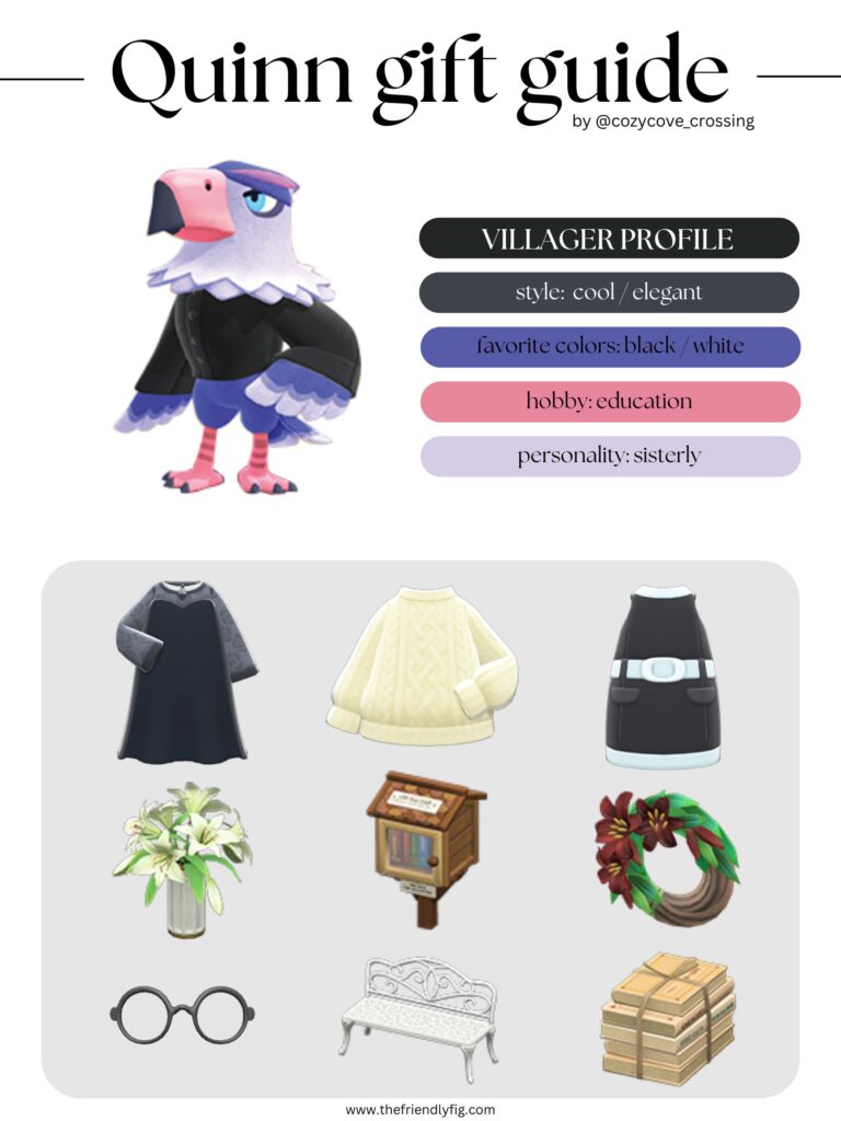 ACNH villager gift guide: Quinn