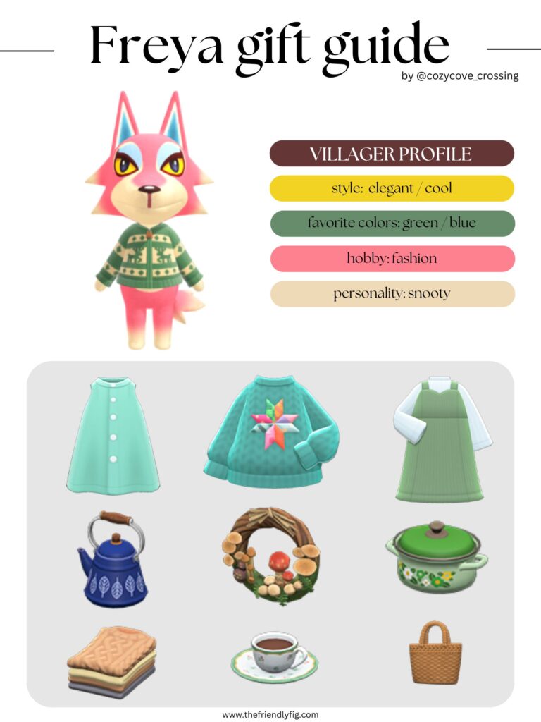 ACNH villager gift guide: Freya