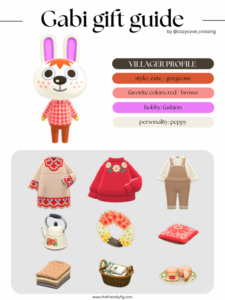 ACNH Villager Gift Guide: Gabi
