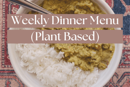 Weekly Dinner Menu